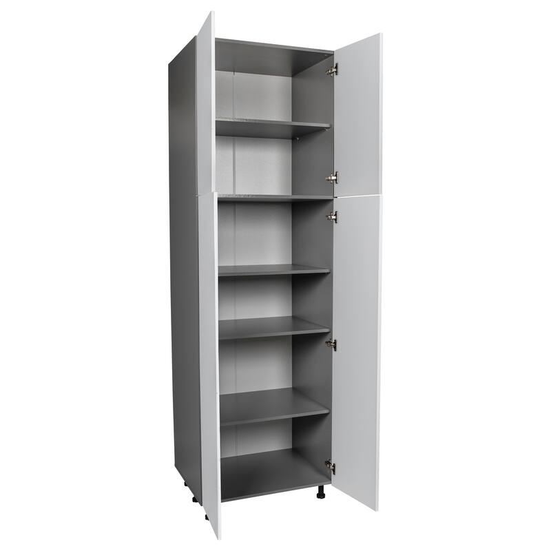 24" x 96" Utility Cabinet-Four Door-Grey - 24 x 96 x 23 3/8