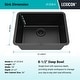 preview thumbnail 5 of 8, Lexicon Undermount Quartz 23 Inch Single Bowl Kitchen Sink Kit