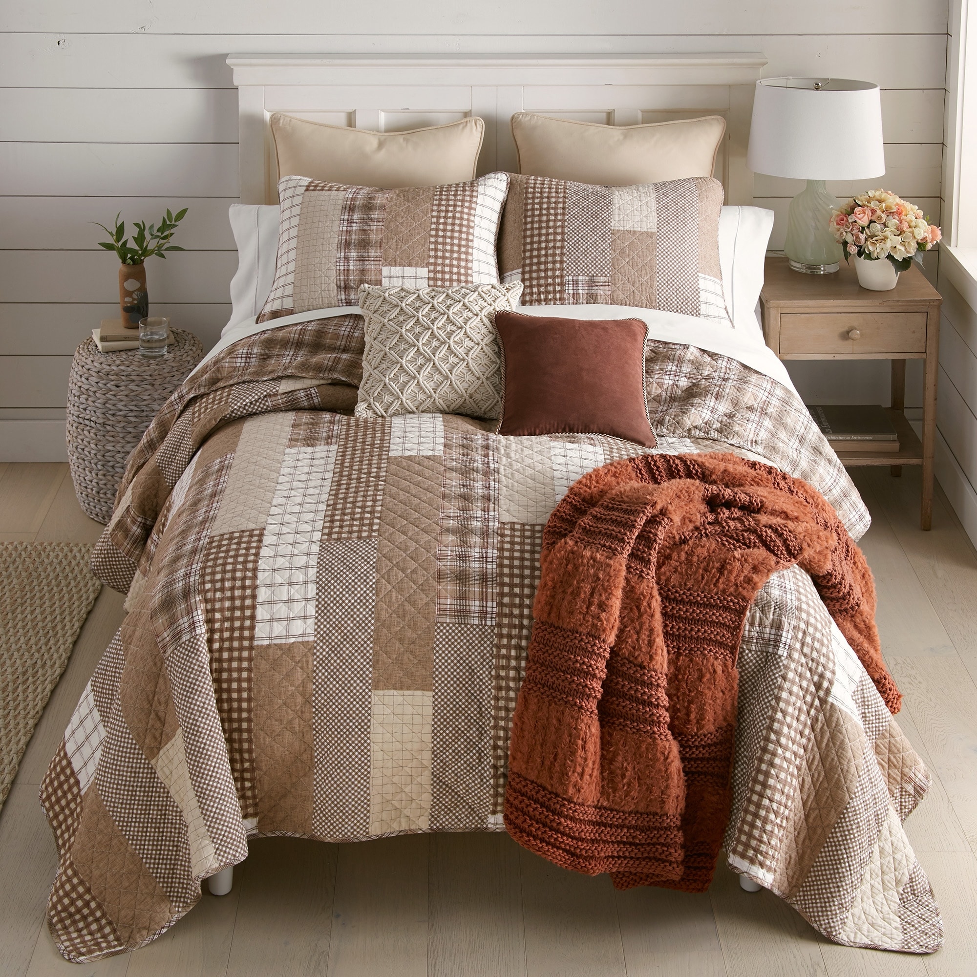 Donna Sharp Highland Plaid Cotton Quilt Set