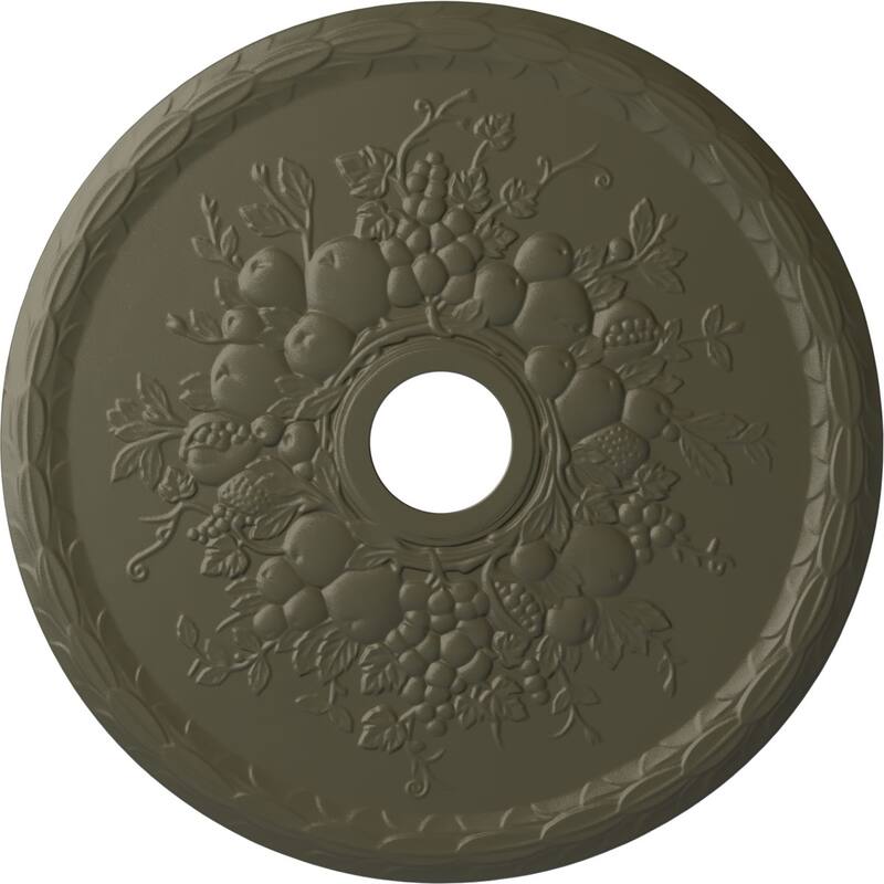 22 5/8"OD x 3 5/8"ID x 5/8"P Grape Ceiling Medallion