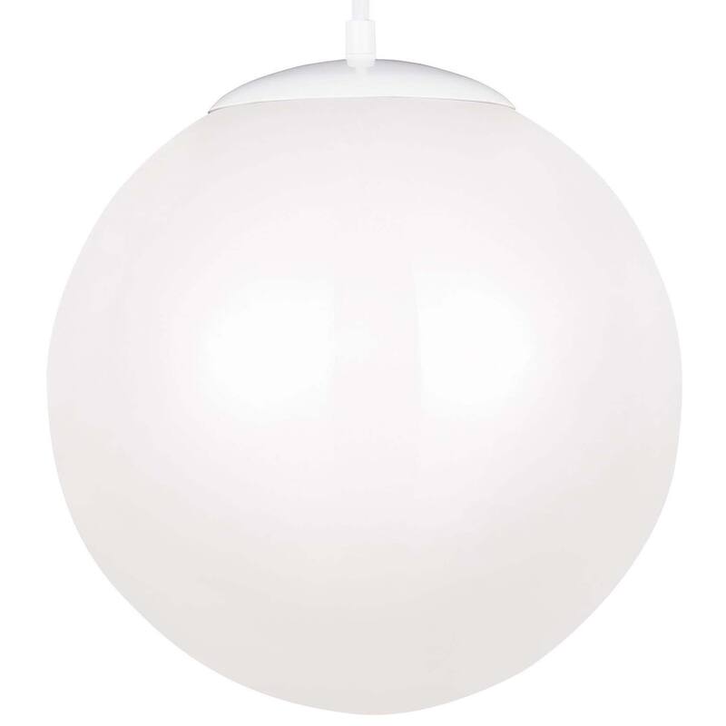 James Allan Clay Single Light 14" Wide LED Full Sized Pendant - White