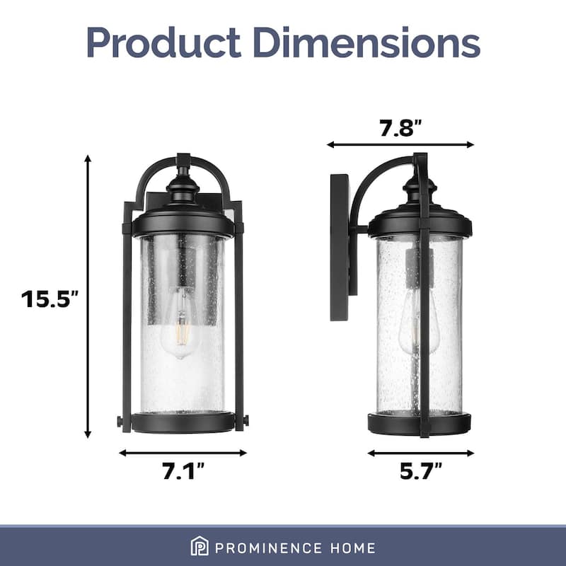 Prominence Home Cedardale, Coach Light, Matte Black