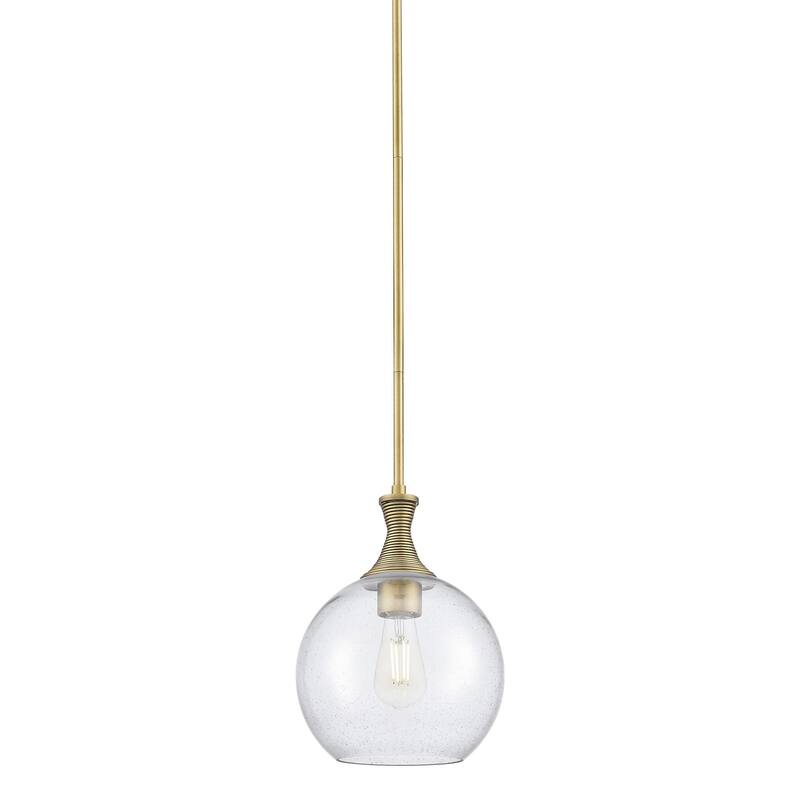 Innovations Lighting 415-1S-14-10 Astor Pendant Astor 10" Wide Pendant - Brushed Brass / Seedy