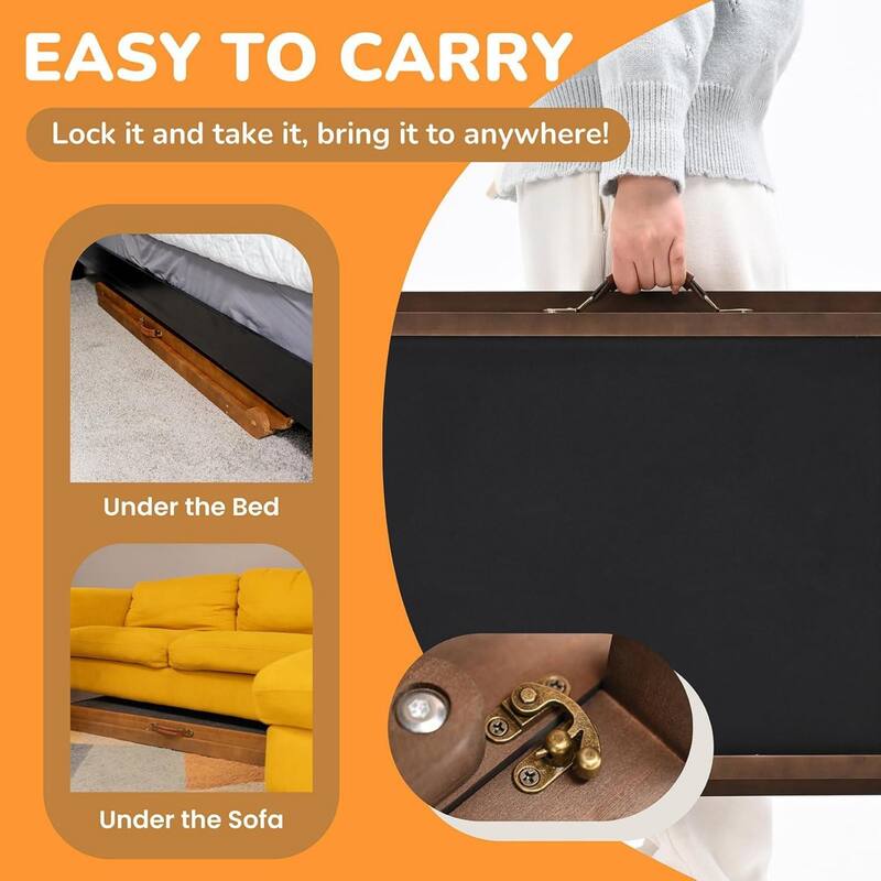DoCred Folding Non-Slip Rubber Mat Wooden Dog Ramp For High Bed