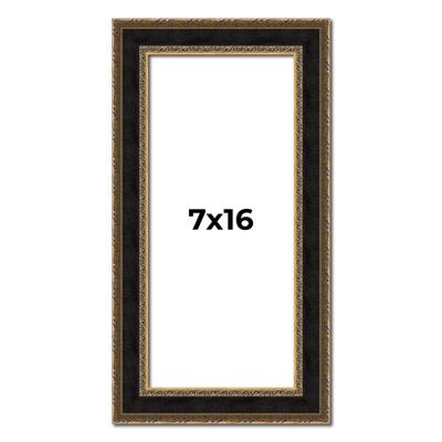 7x16 Frame Gold Antique Vintage Sold Wood Picture Frame | 1.75 Inch