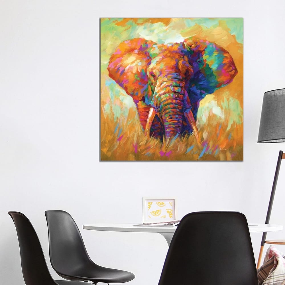 iCanvas "Elephant" by Leon Devenice Canvas Print