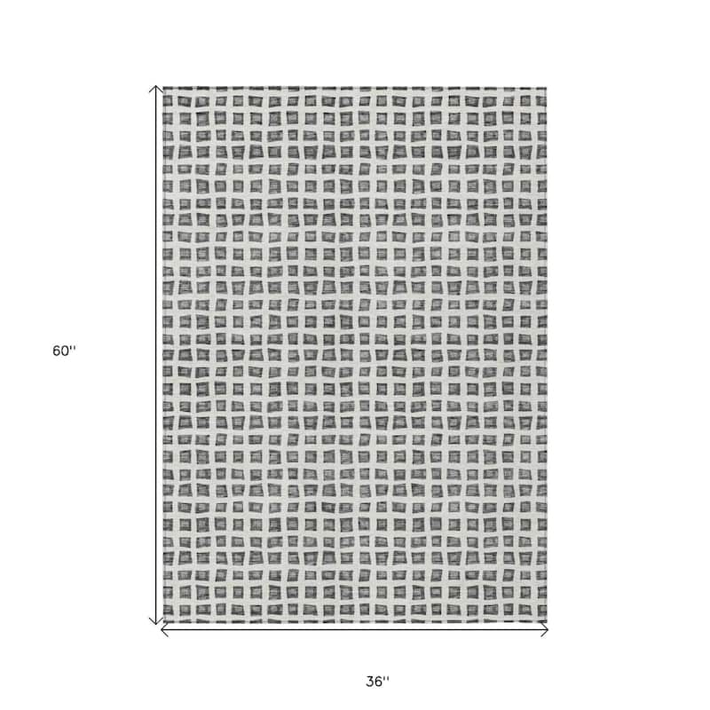 HomeRoots Geometric Transitional Rectangle Outdoor Rug