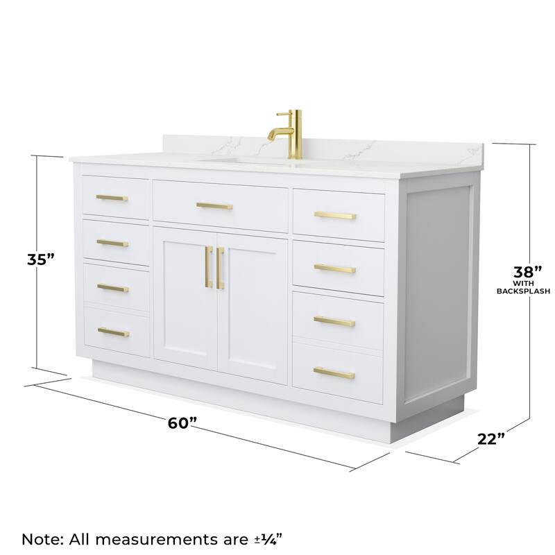Wyndham Collection WCG262660S-QTZ-UNSMXX Beckett TK 60" Free Standing