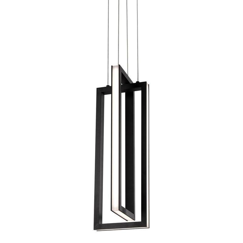 AFX COLP06L30D1 Cole 2 Light 6" Wide LED Suspension Multi Light - Black