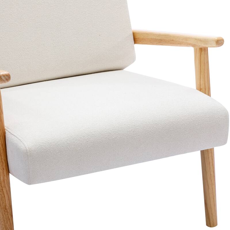 Spindle Back Wooden Frame Fabric Lounge Armchair