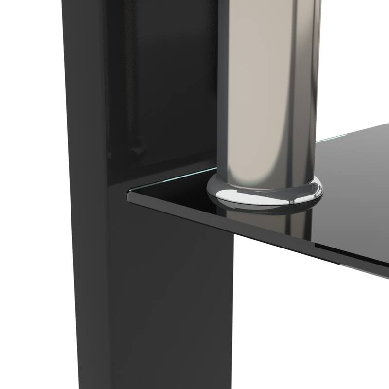 Rectangle Glass Coffee Table, Modern Side Center Tables for Living Room, Living Room Furniture