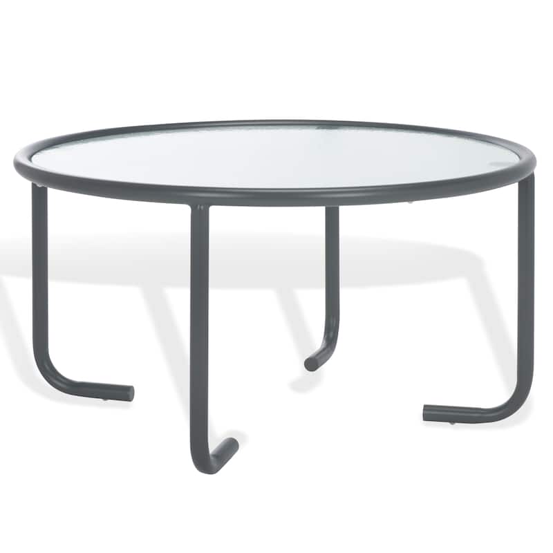 SAFAVIEH COUTURE Zuzana Glass Top Coffee Table - 31"W x 31"D x 31"H