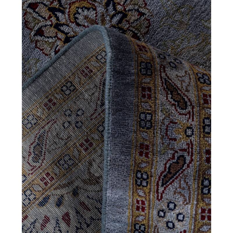 Overdyed One-of-a-Kind Hand-Knotted Area Rug - Gray - 9' 1" x 12' 1"
