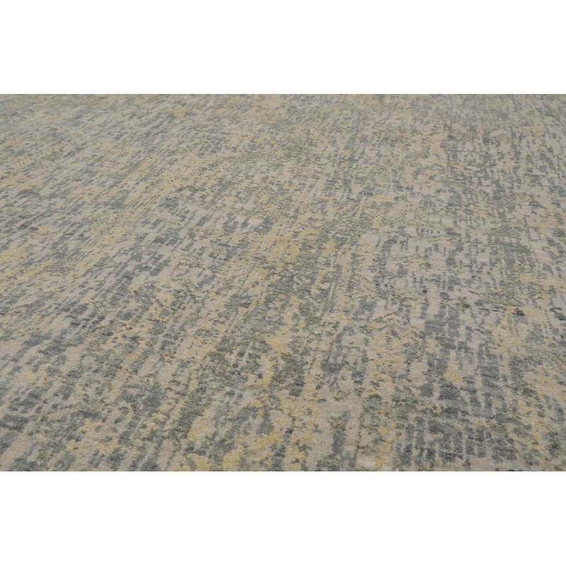 Hand Knotted Sherpa Gray Wool Modern & Contemporary Oriental Area Rug - 9' x 12'
