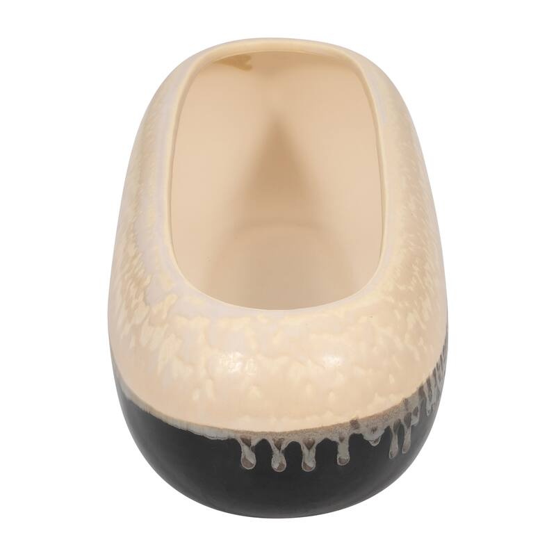 Sagebrook Home's Alondra Stoneware Ceramic Bowl - Exquisite Home Decor for Modern Tables - 20" x 8" x 6"