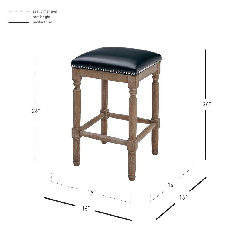 NPD Furniture Ernie Bonded Leather Counter Stool
