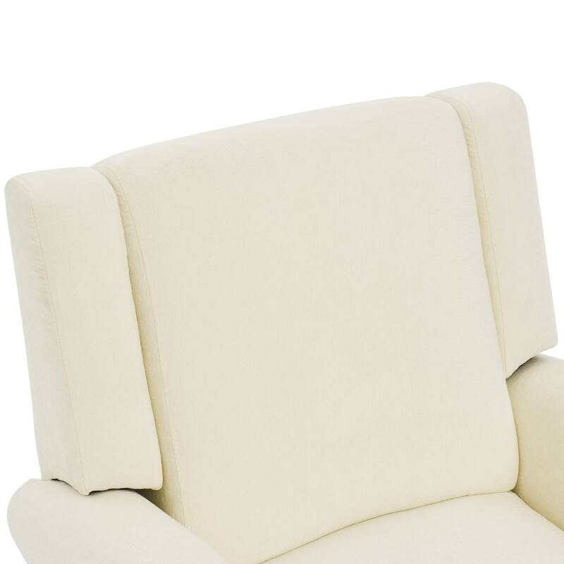Christopher Knight Home - Nursery Recliner Modern Swivel Rocker Upholstered Recliner Chair with Dual Reclining Positions