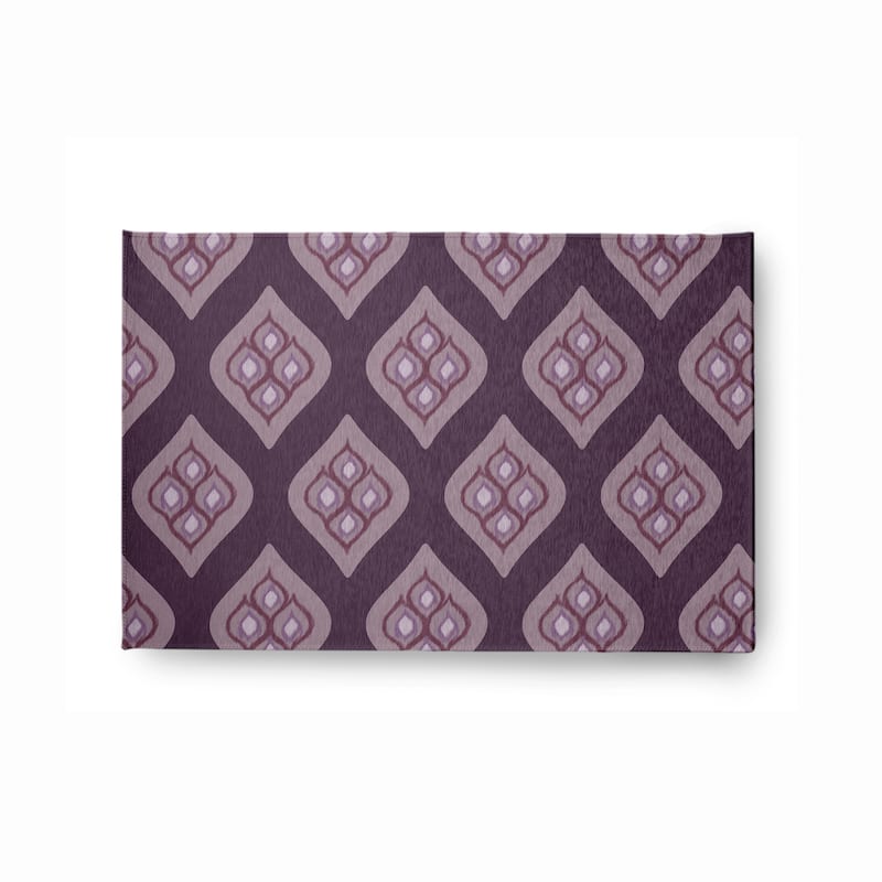 Olgee Bold Pattern Soft Chenille Rug - 2' x 3' - Purple