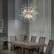 preview thumbnail 71 of 79, 8/9/12/16-Light Modern Linear Sputnik Firework Dandelion Crystal Chandelier
