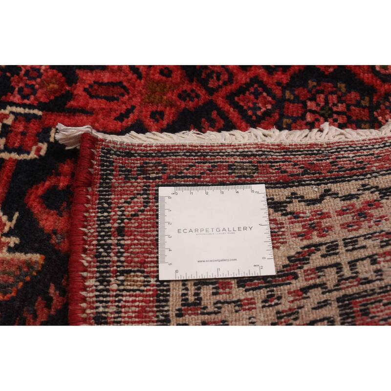 ECARPETGALLERY Hand-knotted Andelz Red Wool Rug - 3'8 x 13'4