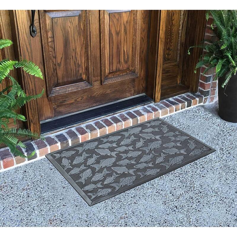 A1HC Rubber Pin Welcome Door Mats, Hand Finished, Non-Slip Backing Rubber, Heavy Duty Floormats