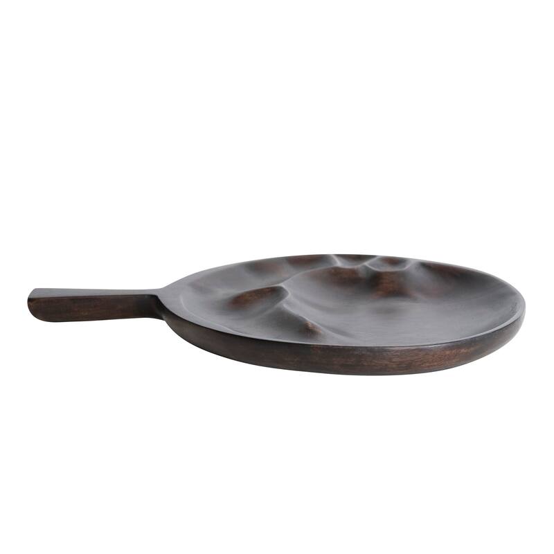 Acacia Wood Serving Board with Handle - 15.0"L x 11.0"W x 0.8"H