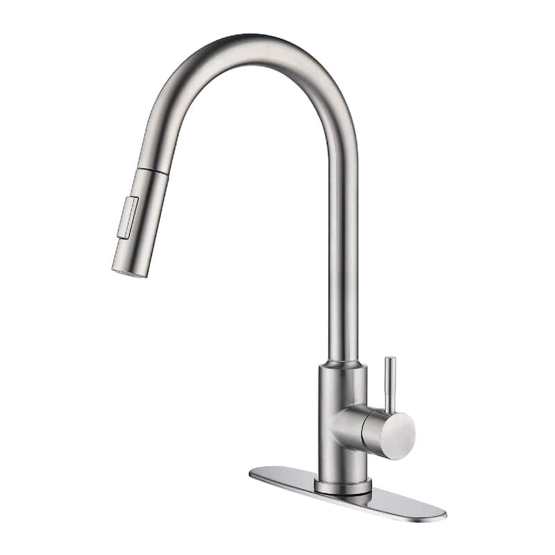 Touch 360 Degree Rotation Kitchen Faucet with Pull Down Sprayer