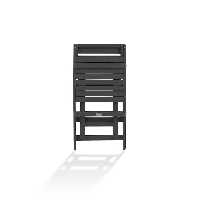 Las Cabos Fully Assembled All-Weather Recycled HDPE Outdoor Folding Bistro Chair