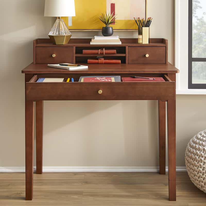 Lifestorey Keaton Desk with Hutch