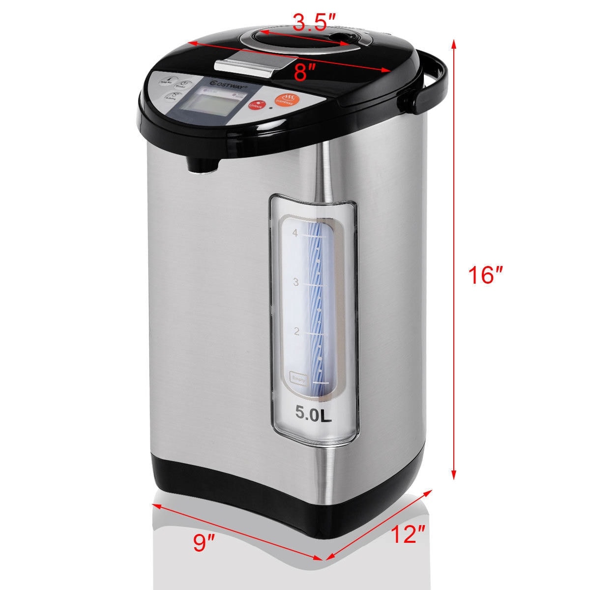 Costway 5-Liter LCD Water Boiler and Warmer Electric Hot Pot