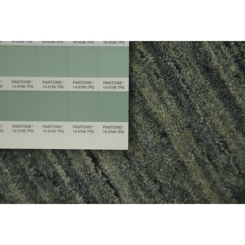 Hand Knotted Oriental 100% Wool Carpet Tribal Animal Pictorial Green Gabbeh Area Rug - 9' 0'' X 6' 0''