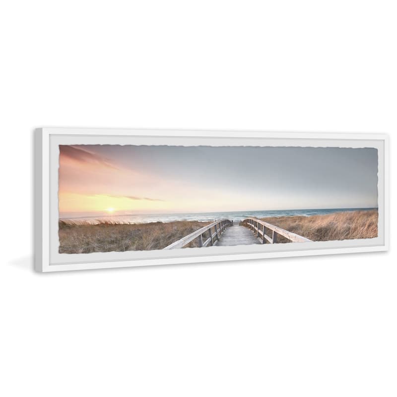 'Cool Sunset' Framed Painting Print