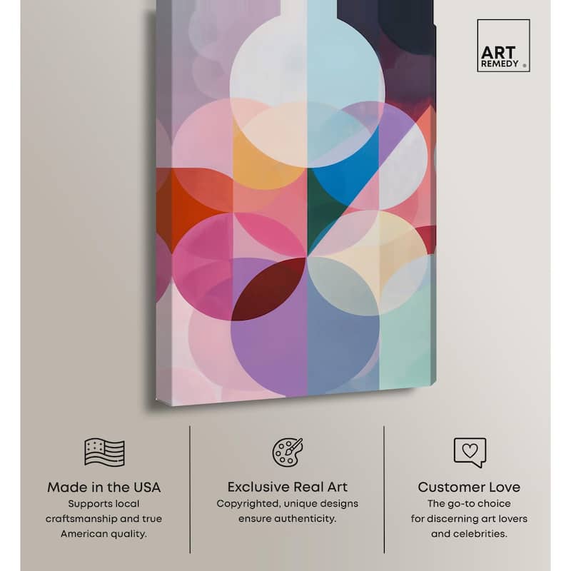 Oneiric Circles III Canvas by Art Remedy, Gallery Wrapped