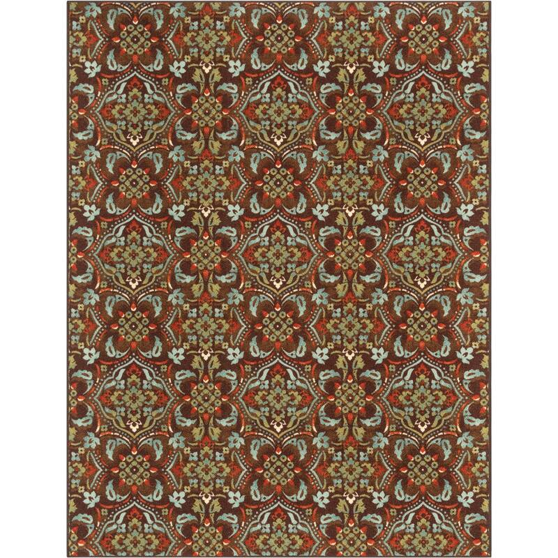Well Woven Kings Court Florence Tile Multi-Medallion Modern Area Rug