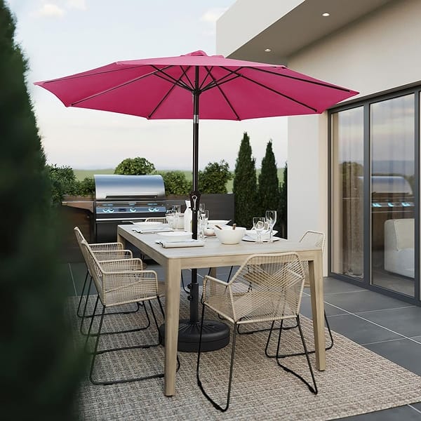 double decker patio umbrella Retro Double Decker Vented Patio Umbrella -Redstripe DG-02