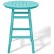 preview thumbnail 100 of 111, Polytrends Laguna Hdpe All Weather Outdoor Patio 35" Round Bar Table
