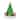 LED Rotating Musical Santa's Sleigh Christmas Tree 11"H