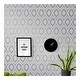 Crown Rimini Grey Geometric Wallpaper - 20.5 x 396 x 0.025 - Bed Bath ...