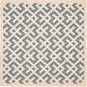 preview thumbnail 104 of 175, SAFAVIEH Courtyard Marita Indoor/ Outdoor Waterproof Patio Backyard Rug 4' x 4' Square - Blue/Bone