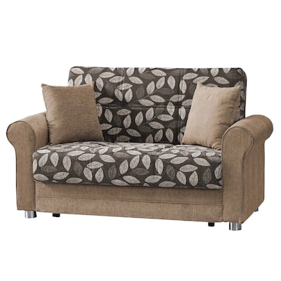 Collection Upholstered Convertible Loveseat With Storage