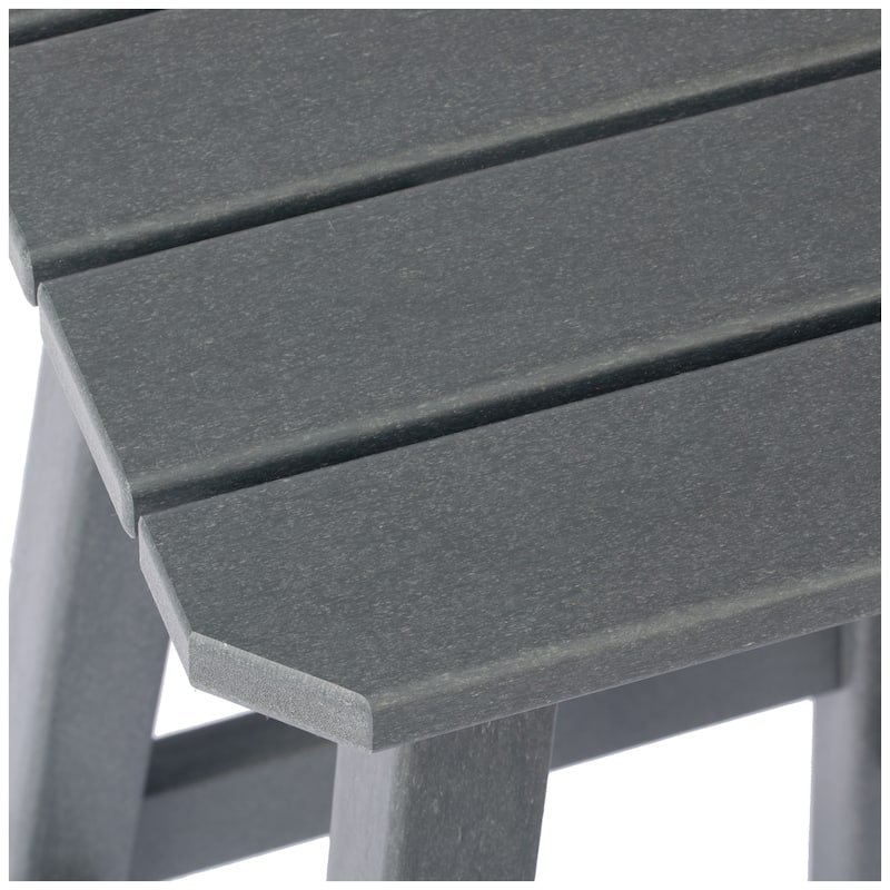 Polytrends Laguna Hdpe All Weather Outdoor Patio 24" Square Counter Stool