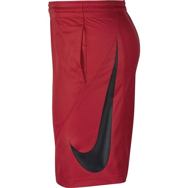 Shop Nike Men S Dri Fit Basketball Shorts Red Black 2xl