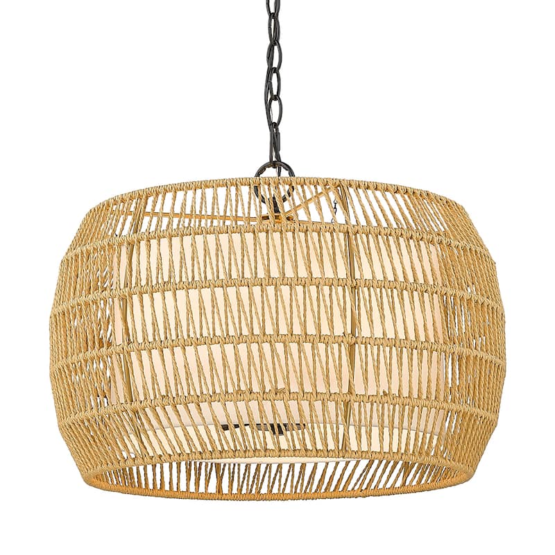Everly 4 Light Chandelier - 19"x13.5"