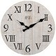 preview thumbnail 17 of 19, FirsTime & Co. Rustic Farmhouse Barn Wood Wall Clock