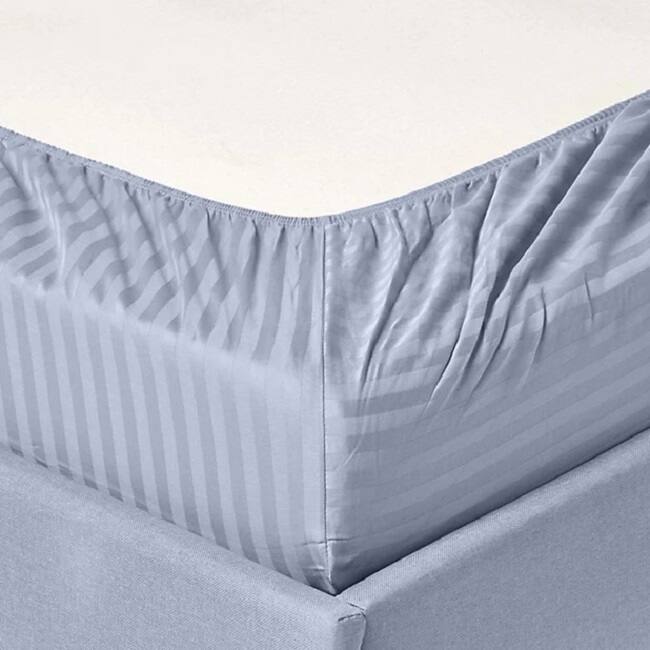 Striped 1200 TC Egyptian Cotton Deep Pocket Bed Sheet Set