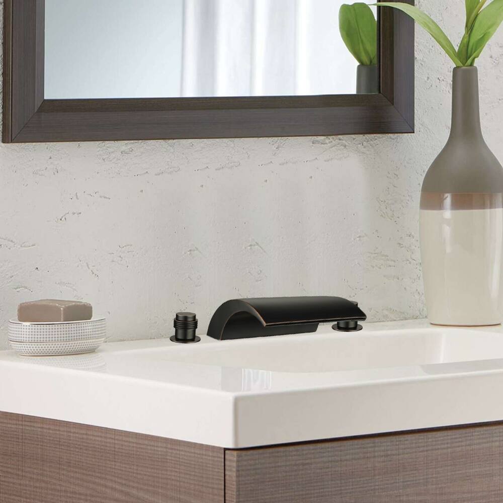 Weldon' Oil Rubbed Bronze Widespread Tub Faucet - Oil Rubbed Bronze