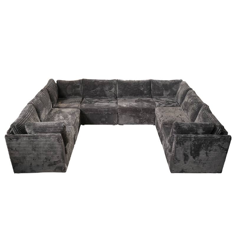 OVIOS Art-Style Deep-Seat Sofa