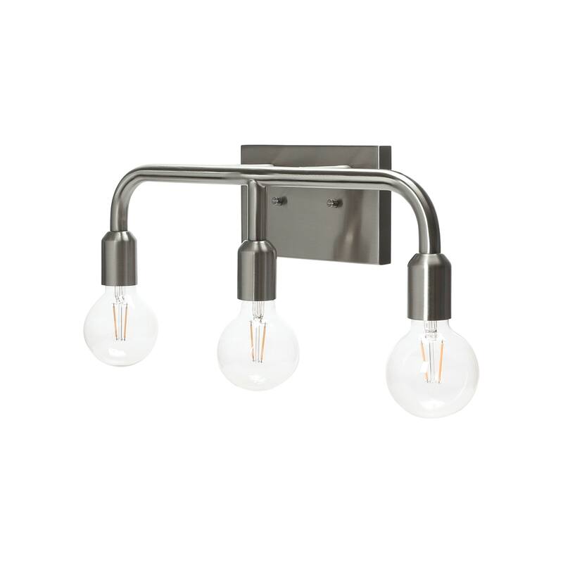 Robert Stevenson Lighting Benson Exposed Bulb Metal Vanity Light