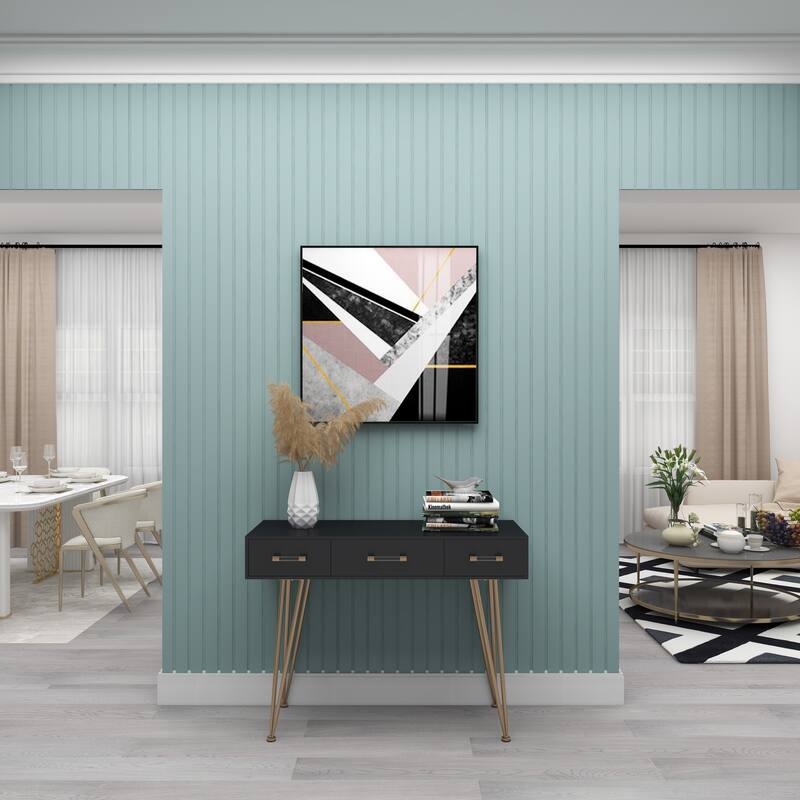 Wood Console Table - Black - Roche River Decor