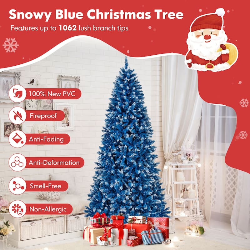 Costway 6/7/8/9 FT Artificial Christmas Tree, with 270/340/420/520 - See Details